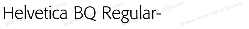 Helvetica BQ Regular字体转换